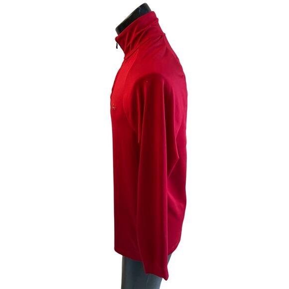 Greg Norman for Tasso Elba 1/4 Zip Red Dry-Fit Golf Pullover - Men’s Small # - Picture 5 of 7